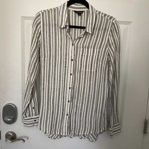 Lucky Brand black & white Flannel